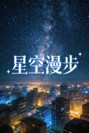 《星空漫步》4K高清MV封面 - 夜晚星空与城市光影